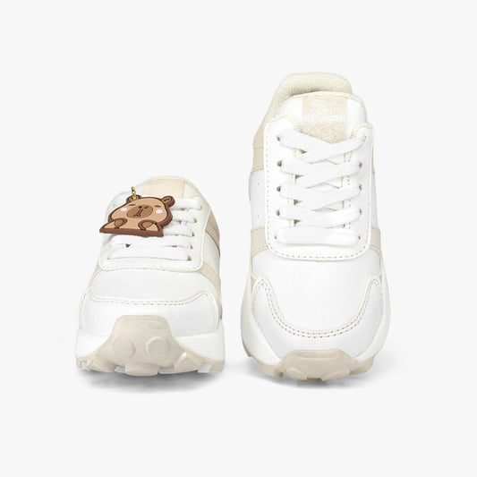 Tenis para niña en color talco
