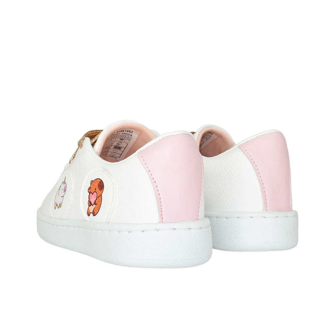 Tenis Capibara para niña en color talco
