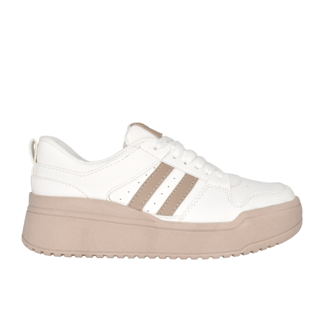 Tenis para mujer en color talco