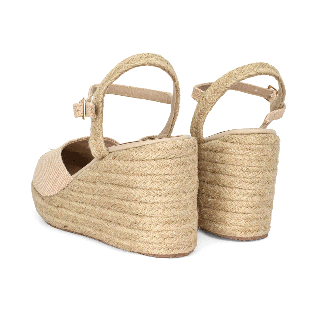 SANDALIAS MUJER COLOR BEIGE CREMA 396-812 D