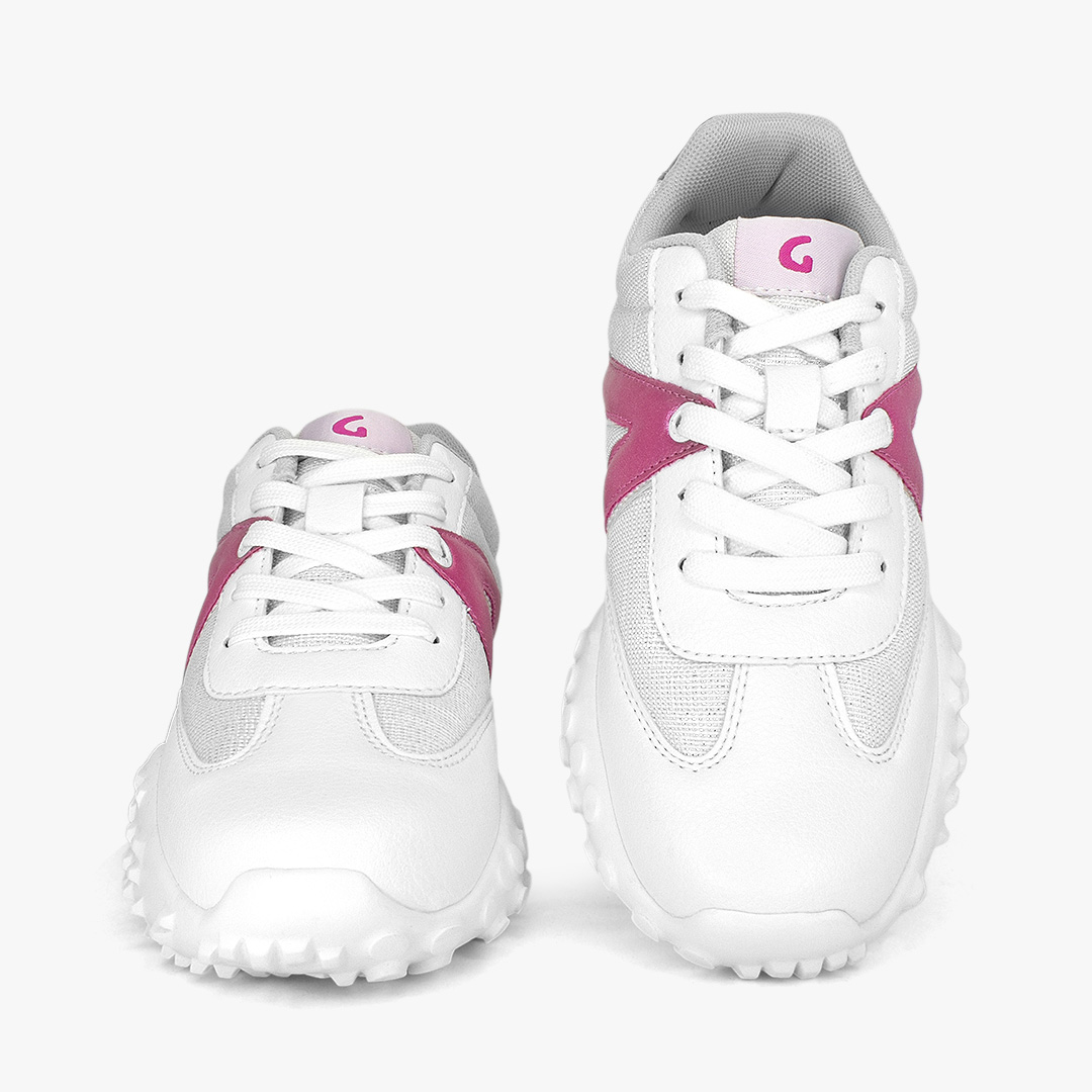 Tenis hakia croydon para niña en color blanco