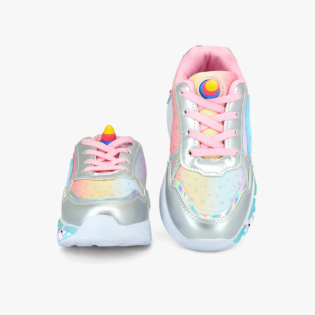 Tenis para niña en color plata