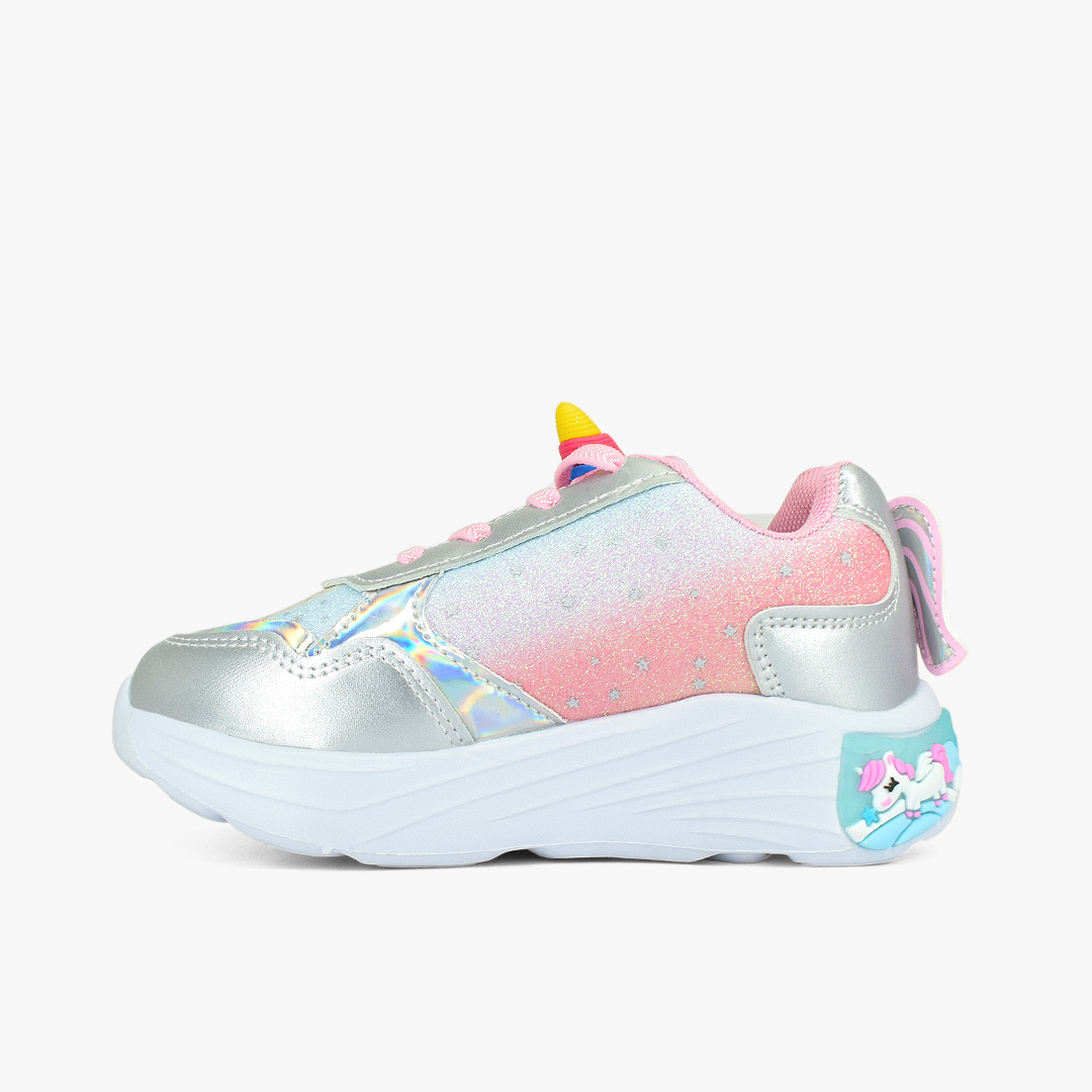 TENIS-NINA-PLATA X AZUL-524-GR25JJ-C