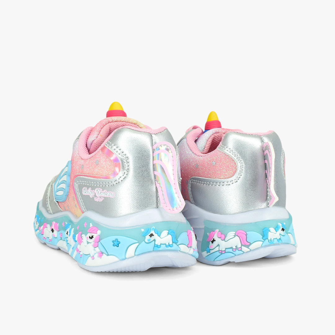 TENIS-NINA-PLATA X AZUL-524-GR25JJ-D