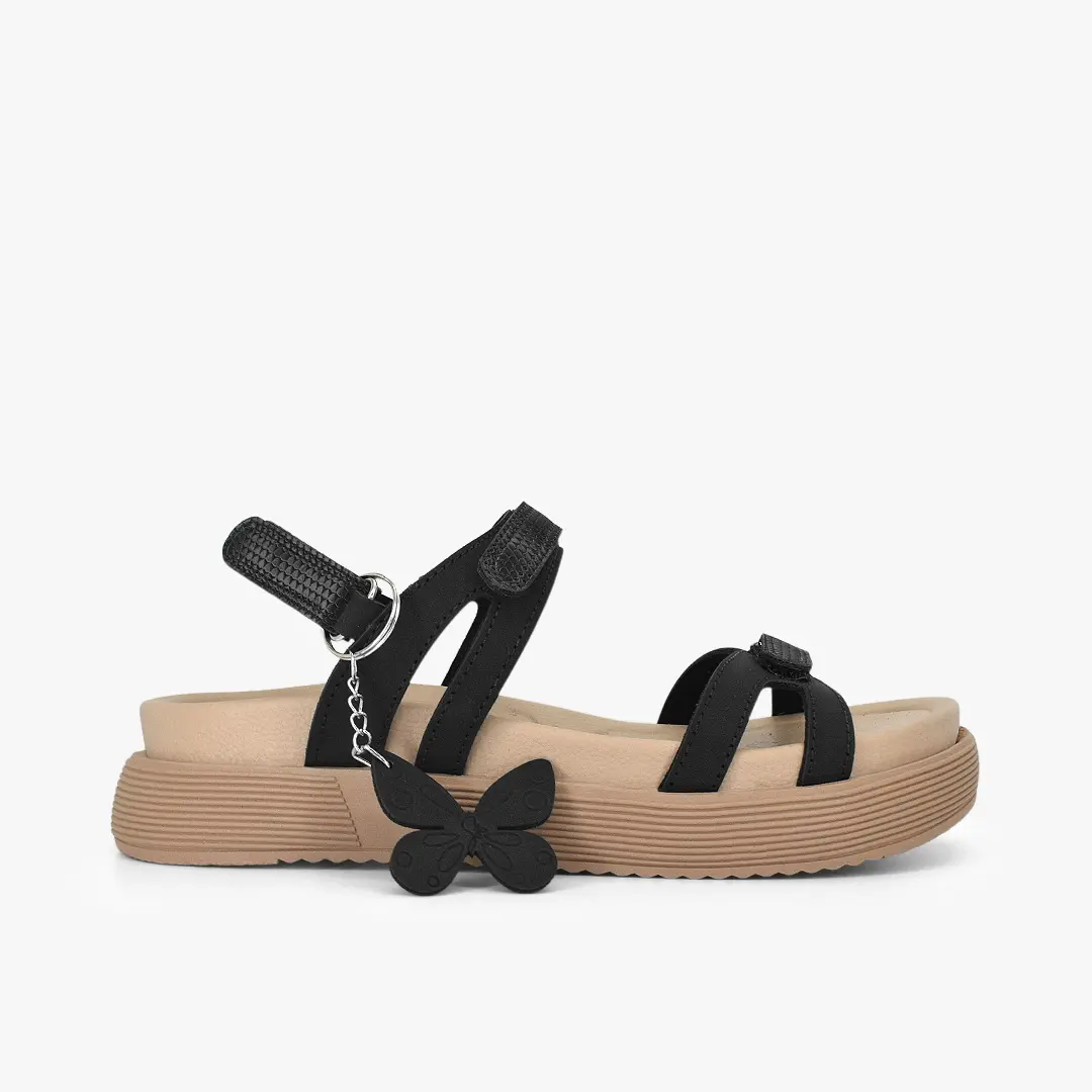 Sandalias con plataforma para mujer en color negro