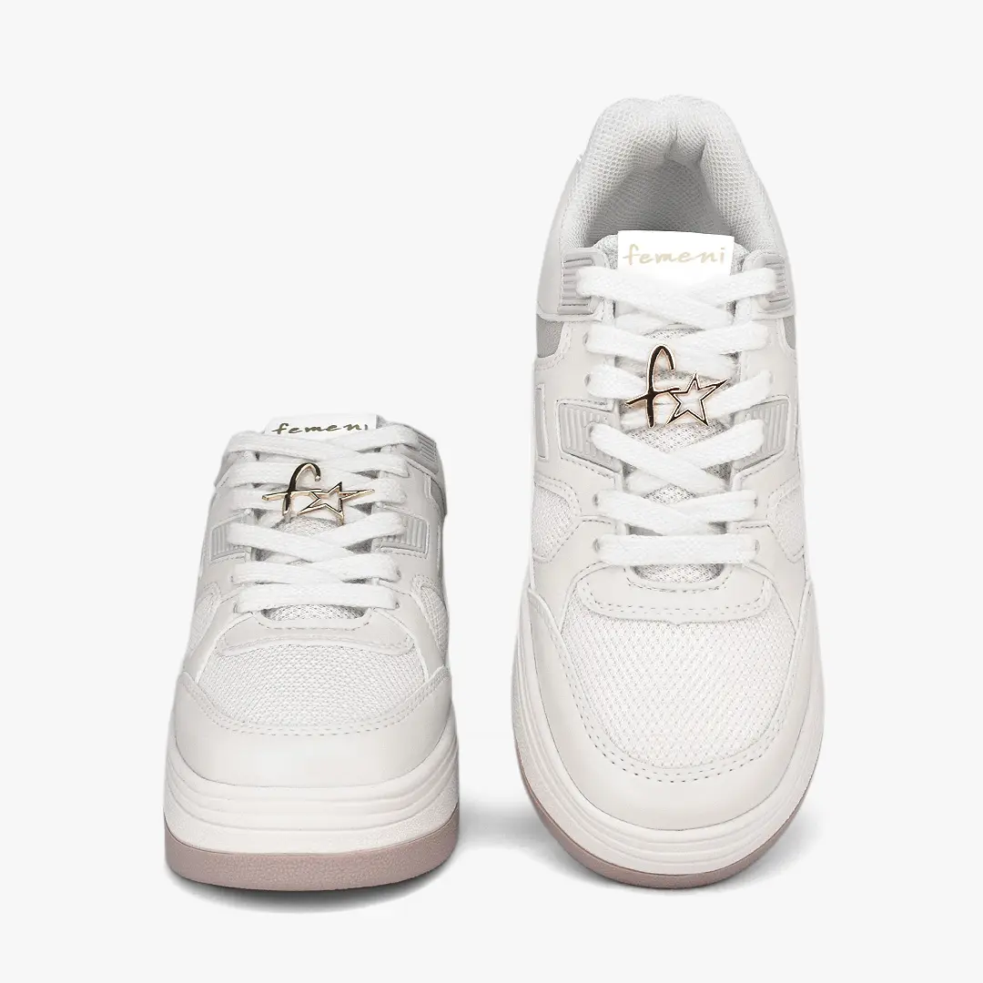TENIS-MUJER-BEIGE CREMA-133-L1392-B
