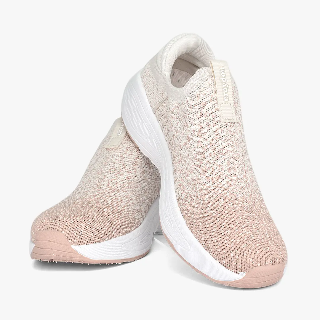 Tenis genav Croydon para mujer en color beige crema