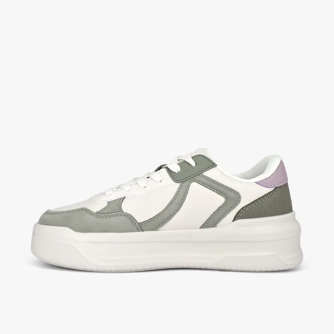 TENIS-MUJER-BEIGE X VERDE-507-A1395H6-C