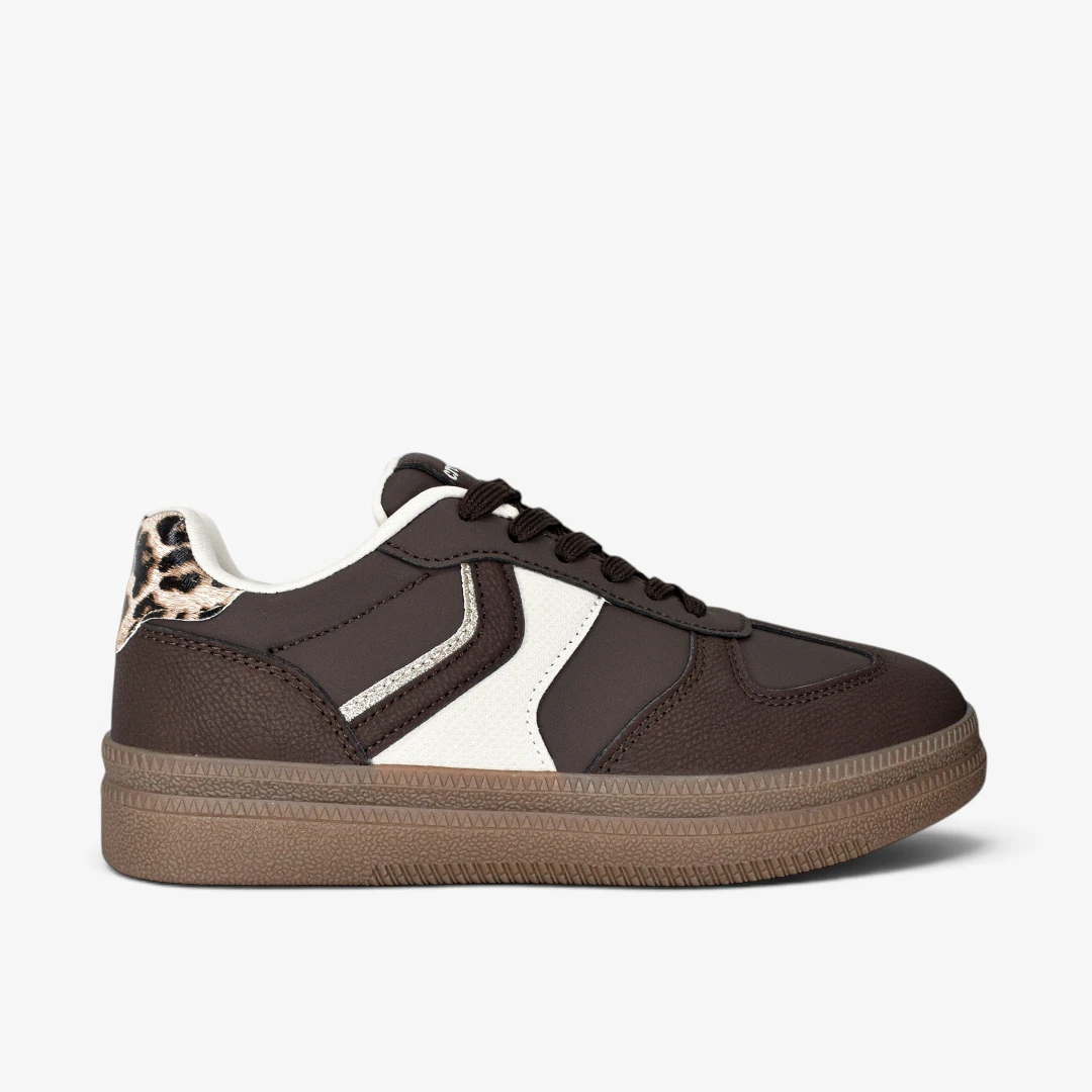 Tenis mqek croydon para mujer en color café