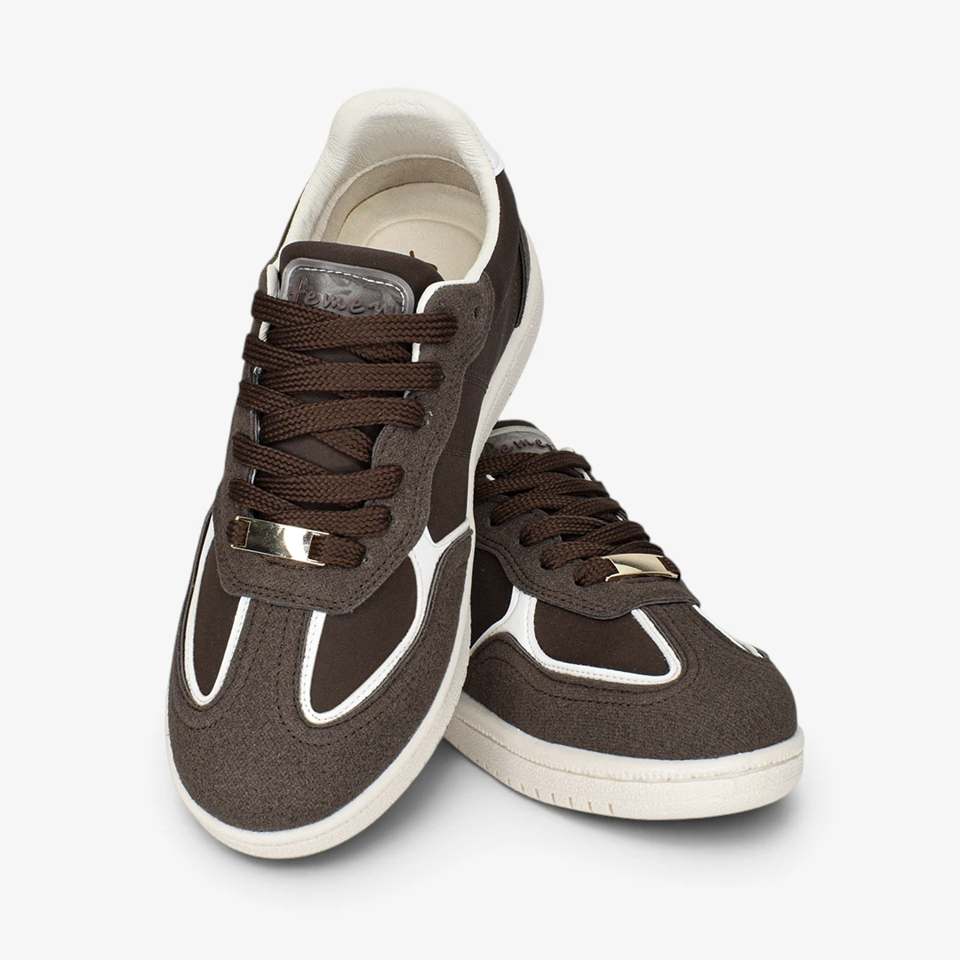 TENIS MUJER COLOR CAFE X BLANCO 413-2628 B