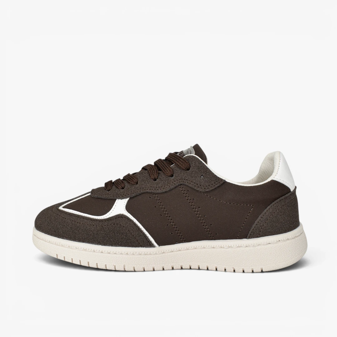 TENIS MUJER COLOR CAFE X BLANCO 413-2628 C