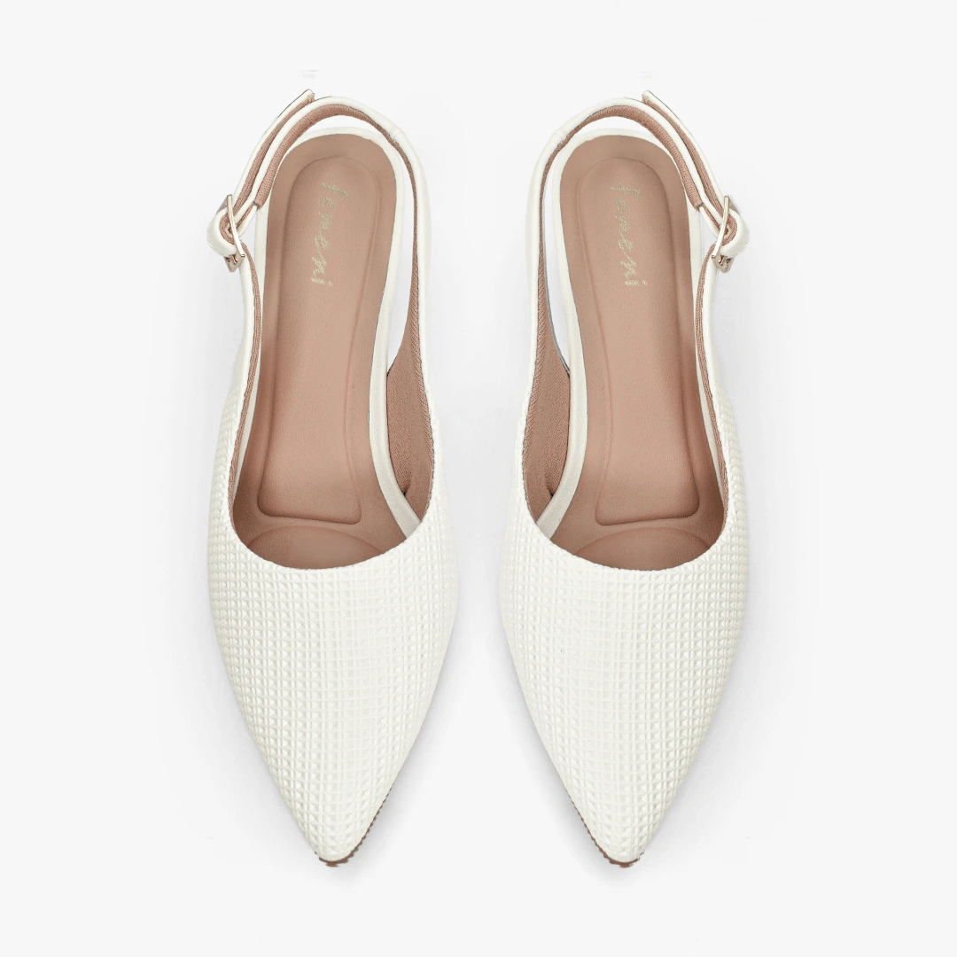 Tacones para mujer en color talco - Imagen 2