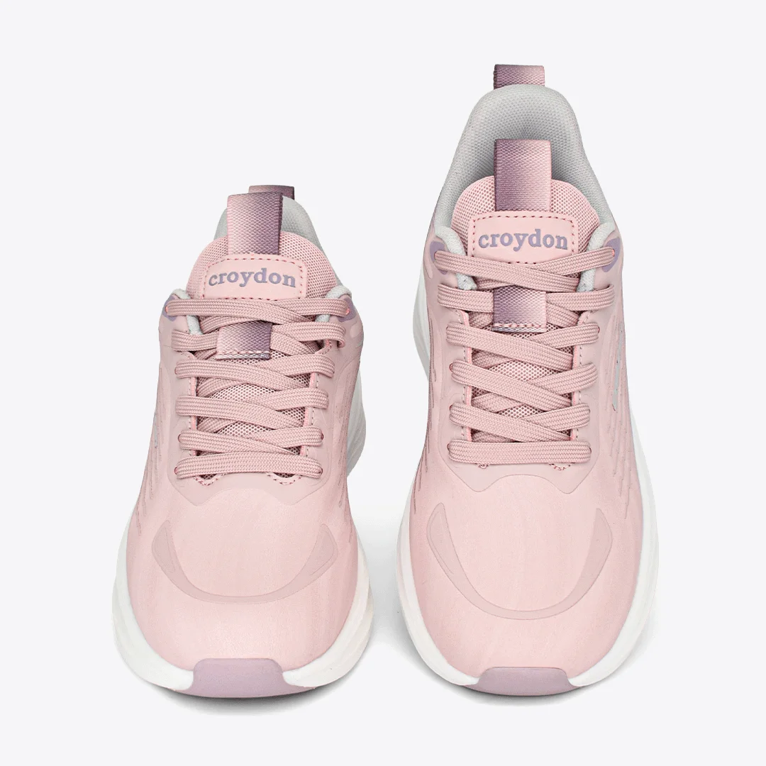 Tenis teji croydon para mujer en color palo rosa