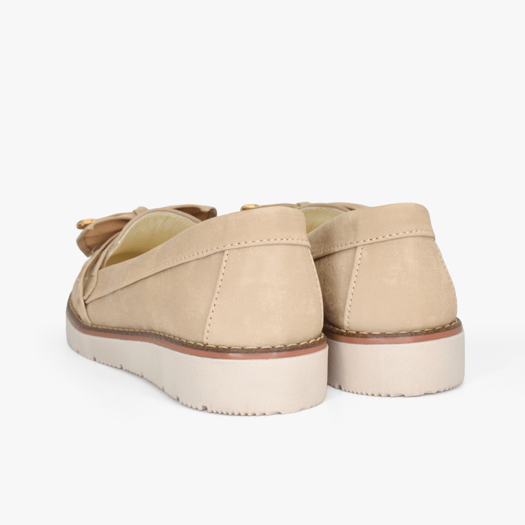 Mocasines para mujer en color nude - Imagen 4