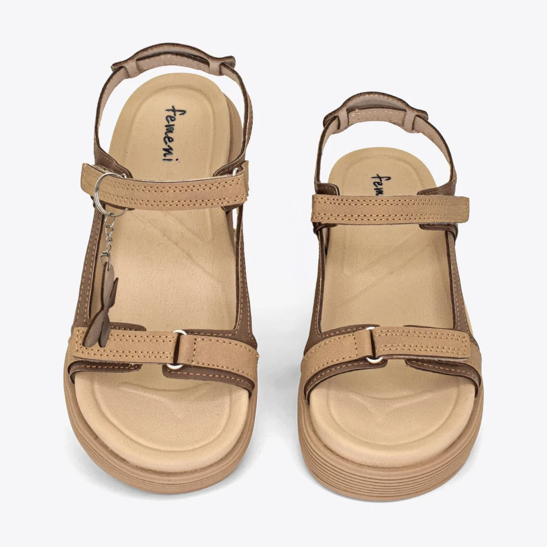 Sandalias para mujer en color café - Imagen 2