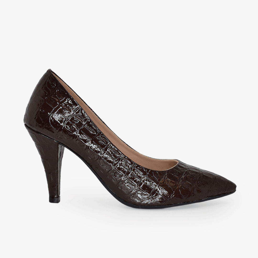 Tacones para mujer en color trufa