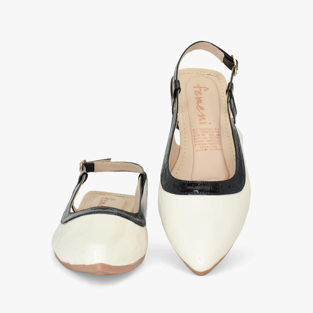 Baleta para mujer en color beige - Imagen 2