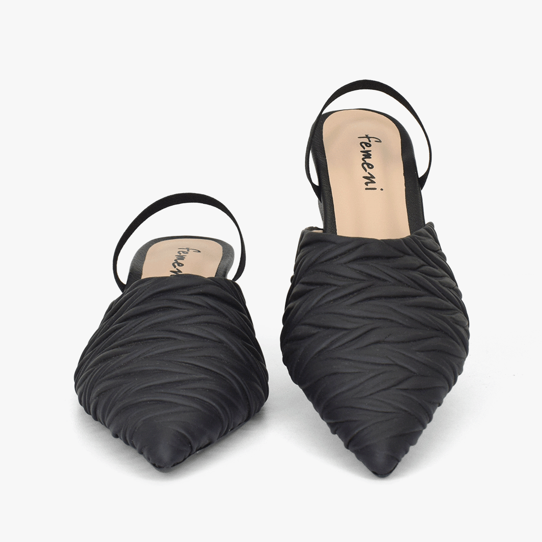 Tacones para mujer en color negro - Imagen 2