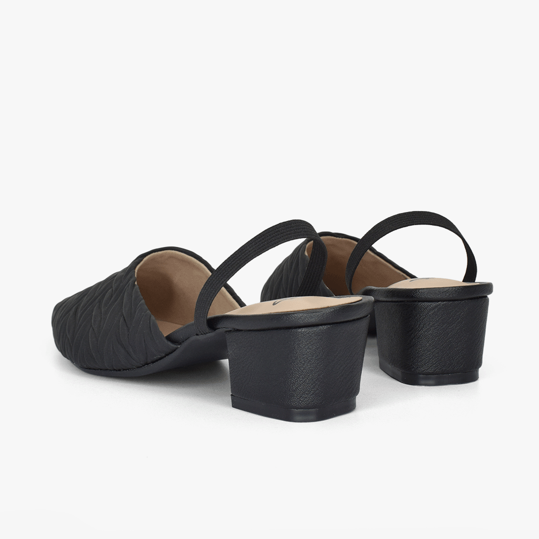 Tacones para mujer en color negro - Imagen 4
