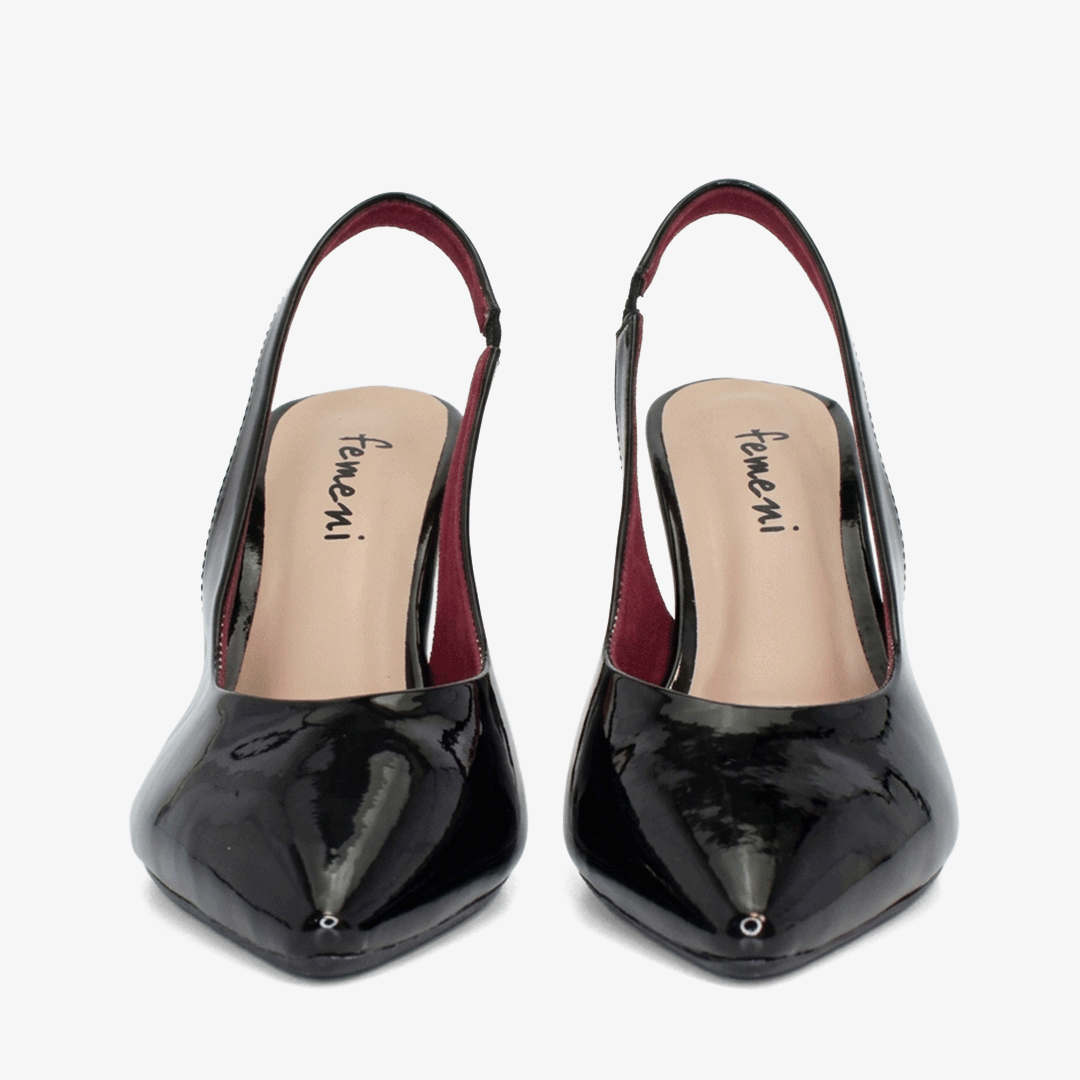 Tacones para mujer en color negro - Imagen 2