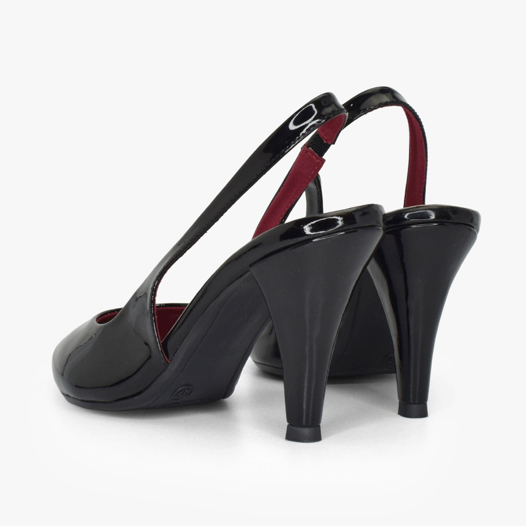 Tacones para mujer en color negro - Imagen 4